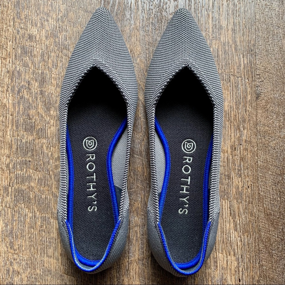 Rothy’s Cloud Grey Birdseye Points